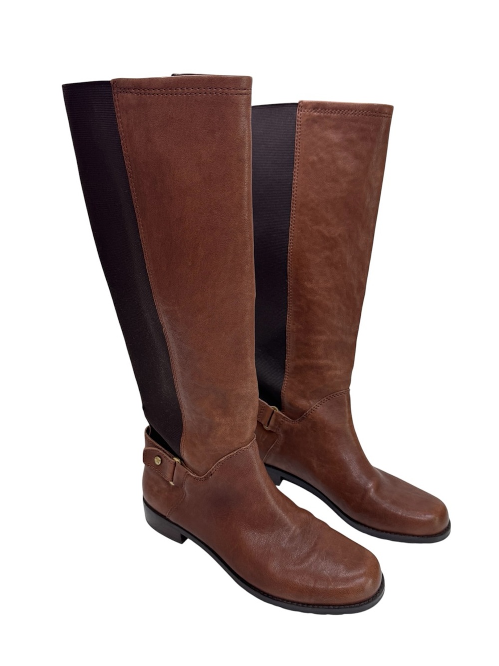 Stuart Weitzman Leather Riding Tall Boots Women’s Size 7.5 Brown Equestrian Prep